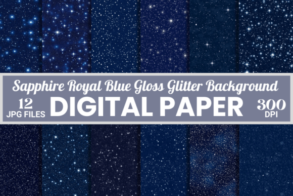 Download Sapphire Royal Glossy Glitter Background - Premium Bundle